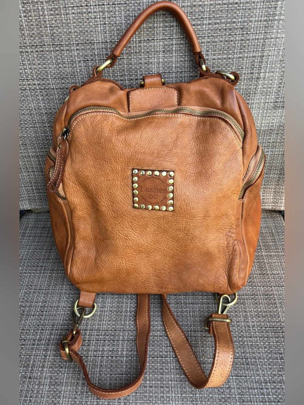 LUSHER Quest Backpack Purse Made in Italy